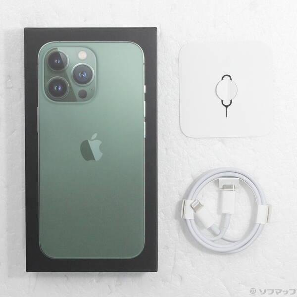 〔中古〕Apple(アップル) iPhone13 Pro 256GB アルパイングリーン MNDY3J／A SIMフリー〔198-ud〕 |  | 04