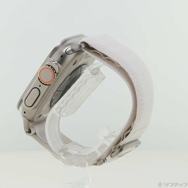 〔中古〕Apple(アップル) Apple Watch Ultra GPS + Cellular 49mm チタニウムケース スターライトアルパインループ〔262-ud〕 |  | 01