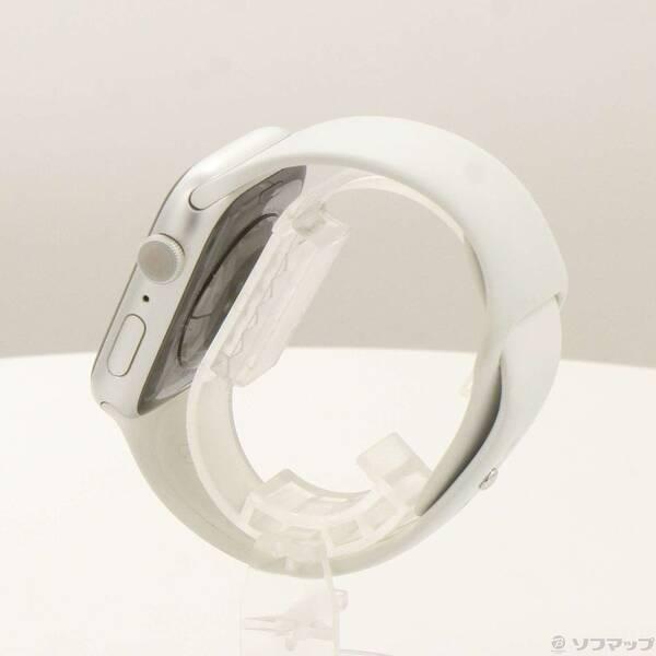 〔中古〕Apple(アップル) Apple Watch Series 8 GPS 45mm シルバーアルミニウムケース ホワイトスポーツバンド〔344-ud〕 |  | 01