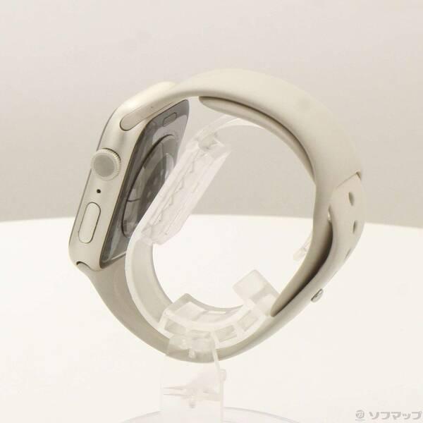 〔中古〕Apple(アップル) Apple Watch Series 7 GPS 45mm スターライトアルミニウムケース スターライトスポーツバンド〔377-ud〕 |  | 01