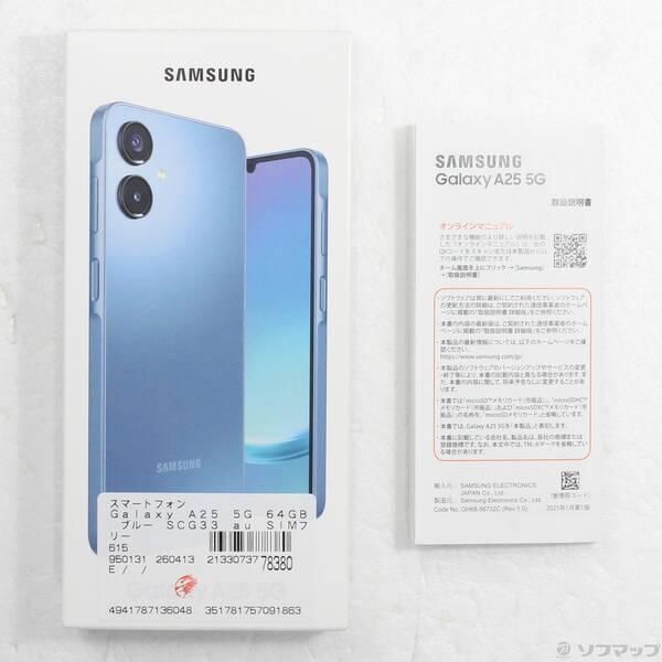 〔中古〕SAMSUNG(サムスン) Galaxy A25 5G 64GB ブルー SCG33 au SIMフリー〔198-ud〕 |  | 04