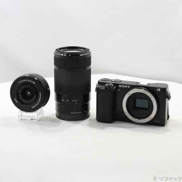 〔中古〕SONY(ソニー) α6000 ILCE-6000Y ブラック ダブルズームレンズキット〔196-ud〕 | 