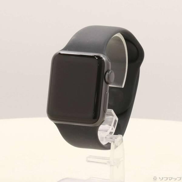 〔中古〕Apple(アップル) Apple Watch Series 3 GPS 38mm スペースグレイアルミニウムケース ブラックスポーツバンド〔247-ud〕 | 