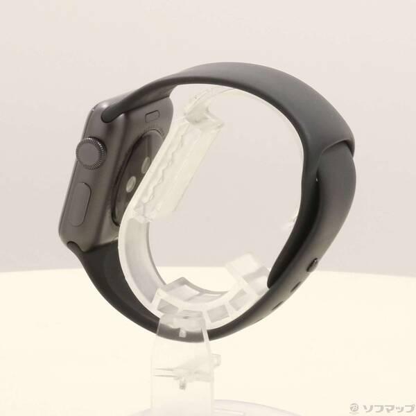 〔中古〕Apple(アップル) Apple Watch Series 3 GPS 38mm スペースグレイアルミニウムケース ブラックスポーツバンド〔247-ud〕 |  | 01