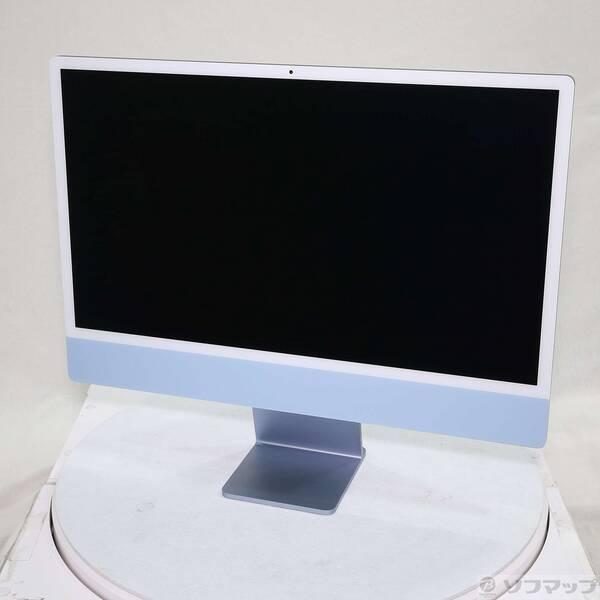 〔中古〕Apple(アップル) 〔展示品〕 iMac 24-inch Mid-2021 MGPK3J／A Apple M1 8コアCPU_8コアGPU 8GB SSD256GB ブルー 〔26.3 Tahoe〕〔377-ud〕 | 