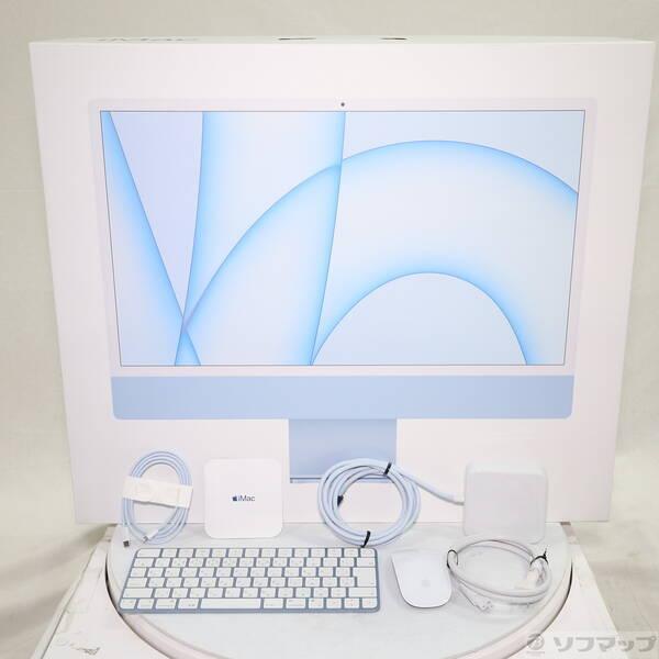 〔中古〕Apple(アップル) 〔展示品〕 iMac 24-inch Mid-2021 MGPK3J／A Apple M1 8コアCPU_8コアGPU 8GB SSD256GB ブルー 〔26.3 Tahoe〕〔377-ud〕 |  | 04