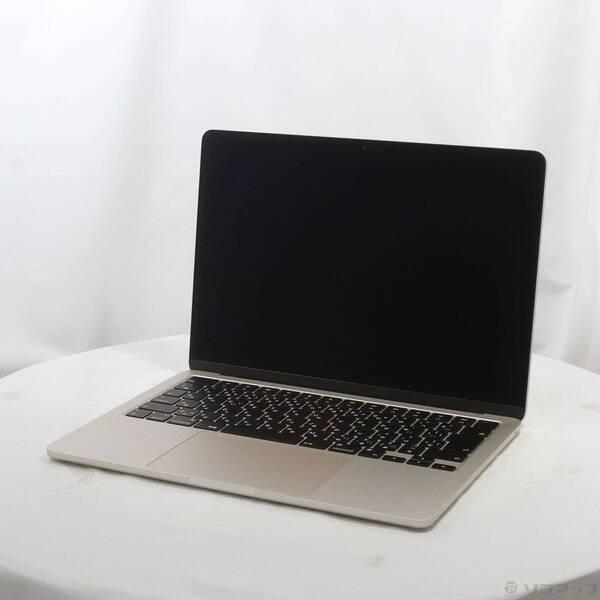 〔中古〕〔展示品〕 MacBook Air 13.6-inch Late-2024 MC7W4J／A Apple M2 8コアCPU_8コアGPU 16GB SSD256GB スターライト 〔26.3 Tahoe〕〔198-ud〕 | 