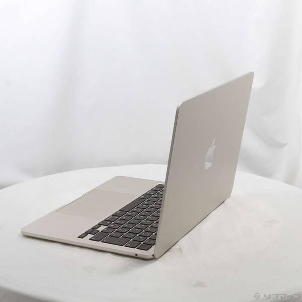 〔中古〕〔展示品〕 MacBook Air 13.6-inch Late-2024 MC7W4J／A Apple M2 8コアCPU_8コアGPU 16GB SSD256GB スターライト 〔26.3 Tahoe〕〔198-ud〕 |  | 01