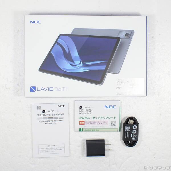 〔中古〕NEC(エヌイーシー) 〔展示品〕 LAVIE Tab T11 128GB ルナグレー PC-T1165KAS Wi-Fi〔295-ud〕 |  | 04