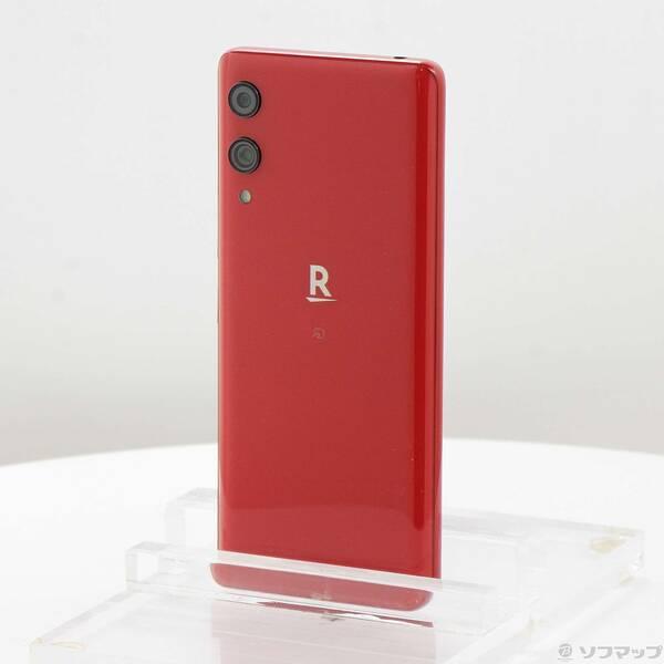 〔中古〕楽天モバイル Rakuten Hand 64GB クリムゾンレッド P710 楽天 SIMフリー〔352-ud〕 | 