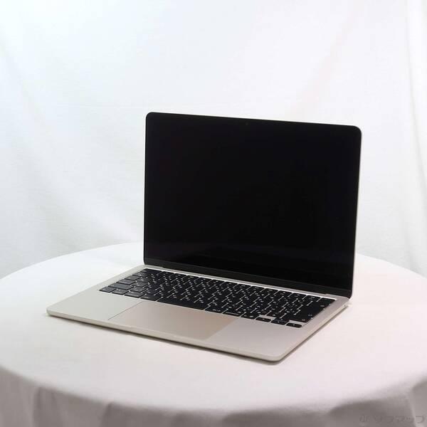 〔中古〕Apple(アップル) MacBook Air 13.6-inch Early-2025 MW103J／A Apple M4 10コアCPU_10コアGPU 16GB SSD512GB スターライト 〔26.3 Tahoe〕〔348-ud〕 | 