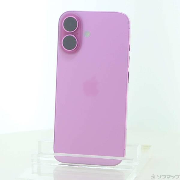 〔中古〕Apple(アップル) iPhone16 256GB ピンク MYDY3J／A SIMフリー〔349-ud〕 | 