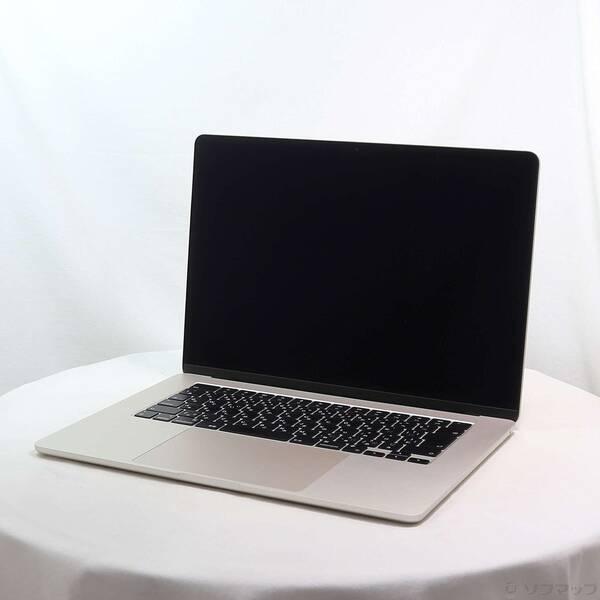 〔中古〕Apple(アップル) MacBook Air 15.3-inch Mid-2023 MQKV3J／A Apple M2 8コアCPU_10コアGPU 8GB SSD512GB スターライト 〔26.3 Tahoe〕〔344-ud〕 | 