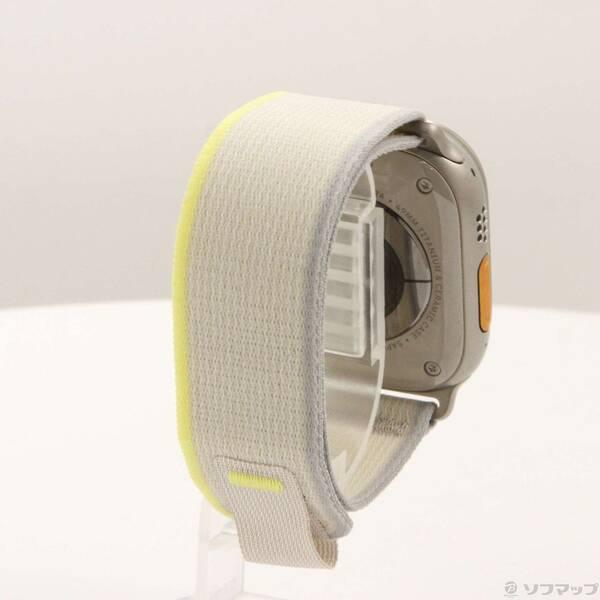 〔中古〕Apple(アップル) Apple Watch Ultra GPS + Cellular 49mm チタニウムケース イエロー／ベージュトレイルループ〔198-ud〕 |  | 02