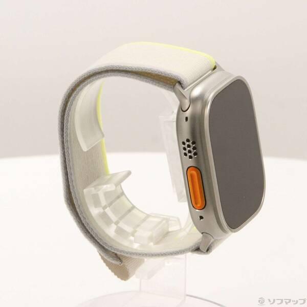 〔中古〕Apple(アップル) Apple Watch Ultra GPS + Cellular 49mm チタニウムケース イエロー／ベージュトレイルループ〔198-ud〕 |  | 03