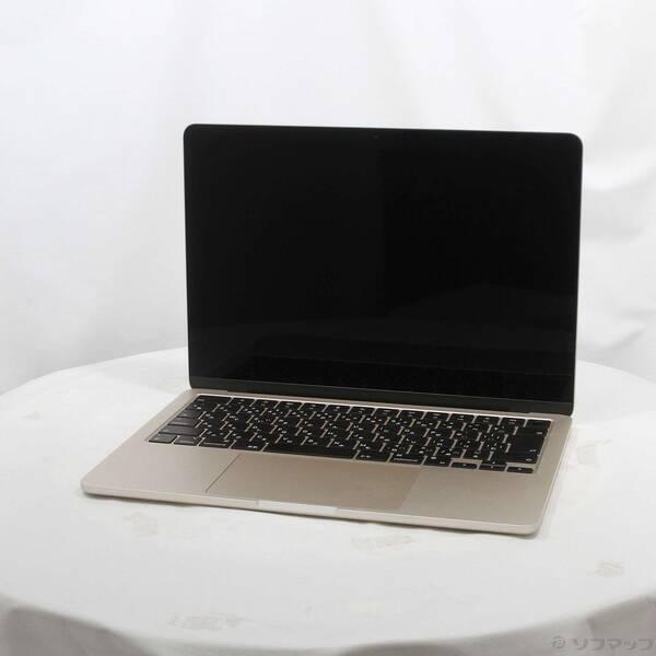 〔中古〕Apple(アップル) MacBook Air 13.6-inch Early-2024 MXCU3J／A Apple M3 8コアCPU_10コアGPU 16GB SSD512GB スターライト 〔26.3 Tahoe〕〔198-ud〕 | 