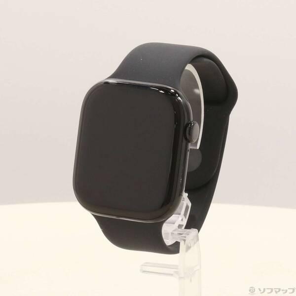 〔中古〕Apple(アップル) Apple Watch Series 10 GPS 46mm ジェットブラックアルミニウムケース ブラックスポーツバンド〔377-ud〕 | 