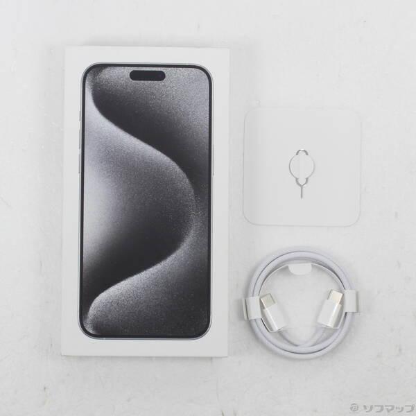 〔中古〕Apple(アップル) iPhone15 Pro Max 256GB ホワイトチタニウム MU6Q3J／A SIMフリー〔348-ud〕 |  | 04