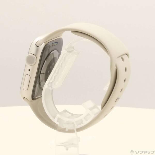 〔中古〕Apple(アップル) Apple Watch Series 7 GPS 45mm スターライトアルミニウムケース スターライトスポーツバンド〔251-ud〕 |  | 01
