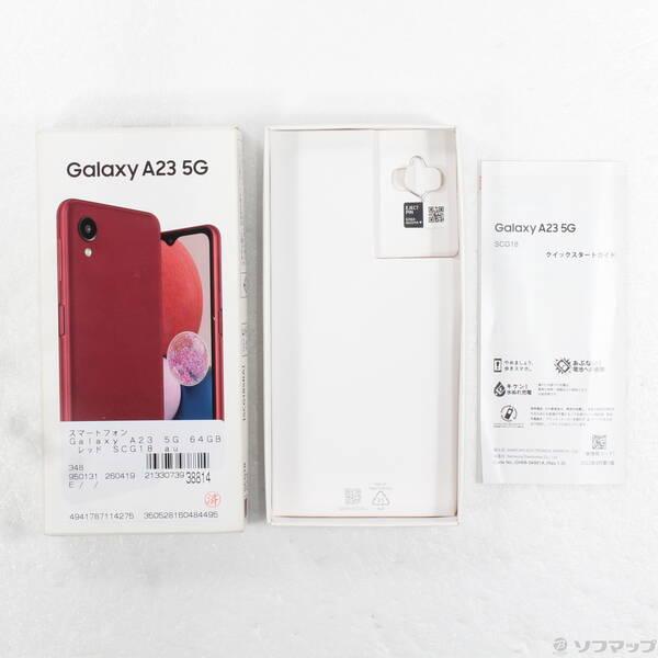 〔中古〕SAMSUNG(サムスン) Galaxy A23 5G 64GB レッド SCG18 au SIMフリー〔269-ud〕 |  | 04