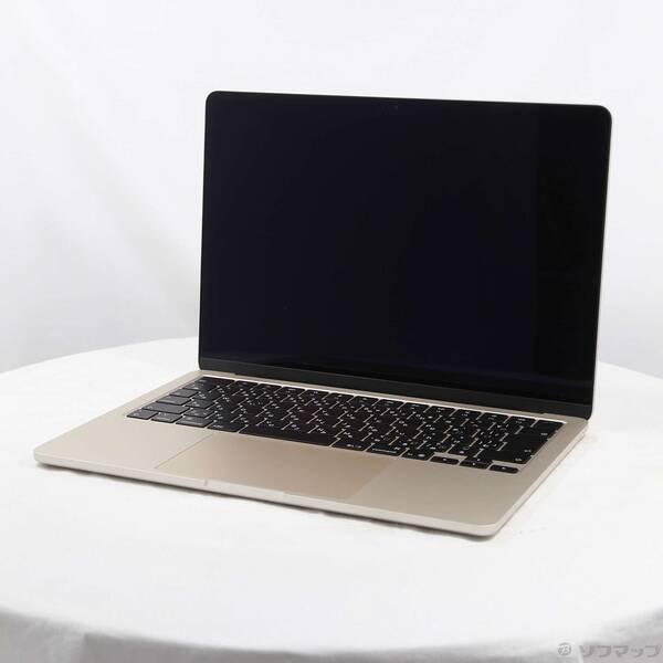 〔中古〕Apple(アップル) MacBook Air 13.6-inch Early-2025 MW0Y3J／A Apple M4 10コアCPU_8コアGPU 16GB SSD256GB スターライト 〔26.3 Tahoe〕〔269-ud〕 | 