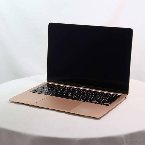 〔中古〕Apple(アップル) MacBook Air 13.3-inch Late-2020 MGND3J／A Apple M1 8コアCPU_7コアGPU 8GB SSD256GB ゴールド 〔26.3 Tahoe〕〔352-ud〕 | 