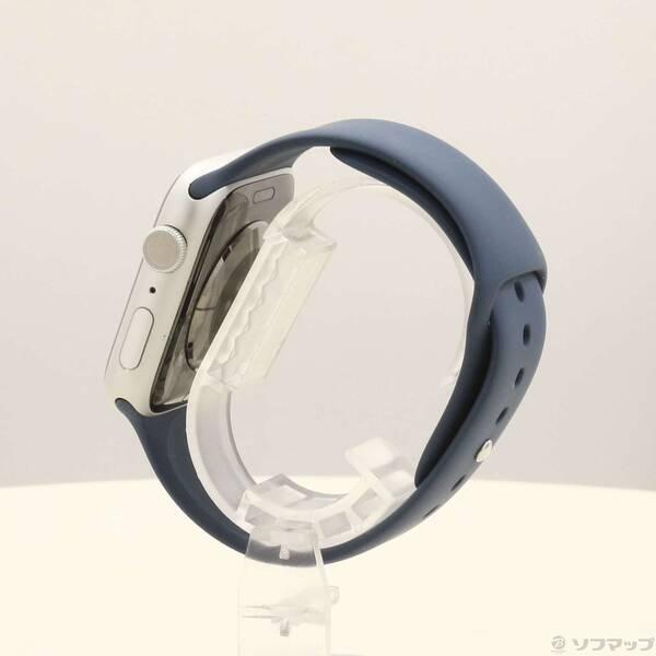 〔中古〕Apple(アップル) Apple Watch Series 9 GPS 45mm シルバーアルミニウムケース ストームブルースポーツバンド〔352-ud〕 |  | 01