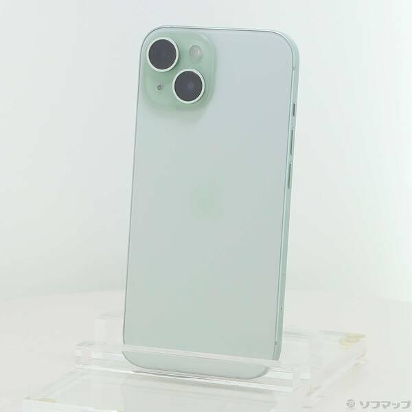 〔中古〕Apple(アップル) iPhone15 128GB グリーン MTMM3J／A SIMフリー〔258-ud〕 | 