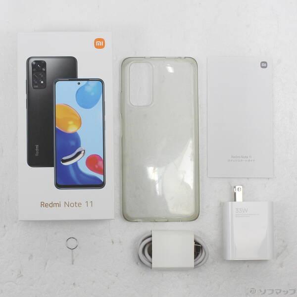 〔中古〕XIAOMI Redmi Note 11 64GB グラファイトグレー 2201117TL SIMフリー〔297-ud〕 |  | 04