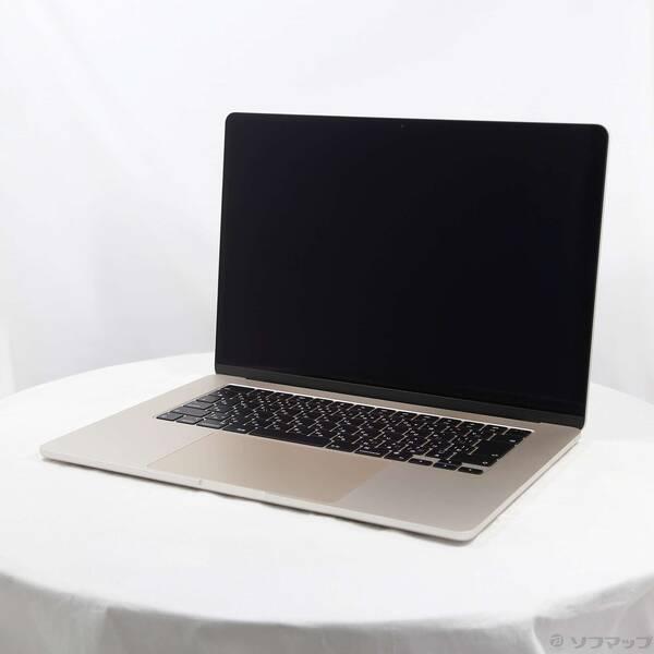 〔中古〕Apple(アップル) MacBook Air 15.3-inch Early-2024 MRYR3J／A Apple M3 8コアCPU_10コアGPU 8GB SSD256GB スターライト 〔26.3 Tahoe〕〔348-ud〕 | 
