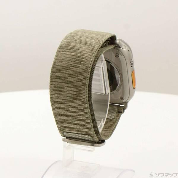 〔中古〕Apple(アップル) Apple Watch Ultra 2 GPS + Cellular 49mm チタニウムケース オリーブアルパインループ〔262-ud〕 |  | 02