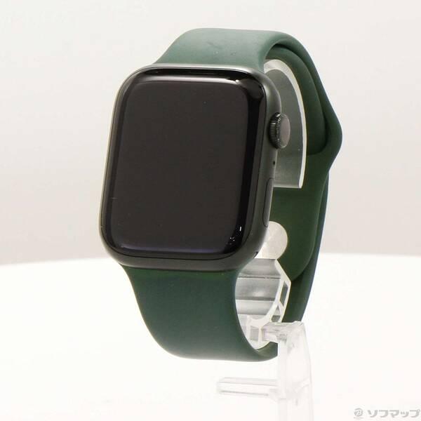 〔中古〕Apple(アップル) Apple Watch Series 7 GPS 45mm グリーンアルミニウムケース クローバースポーツバンド〔352-ud〕 | 