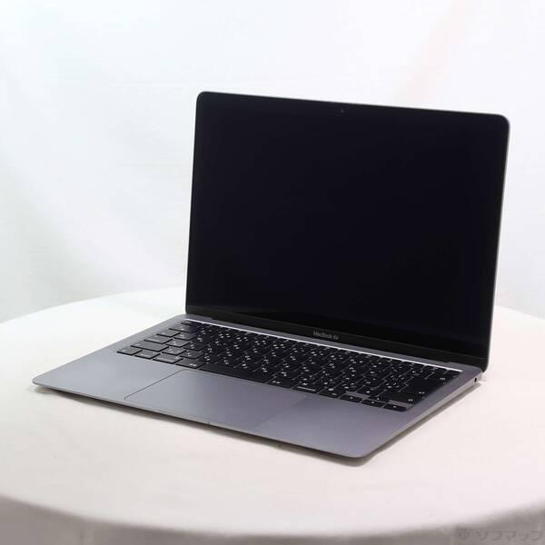 〔中古〕Apple(アップル) MacBook Air 13.3-inch Late-2020 MGN63J／A Apple M1 8コアCPU_7コアGPU 8GB SSD256GB スペースグレイ 〔26.1 Tahoe〕〔258-ud〕 | 