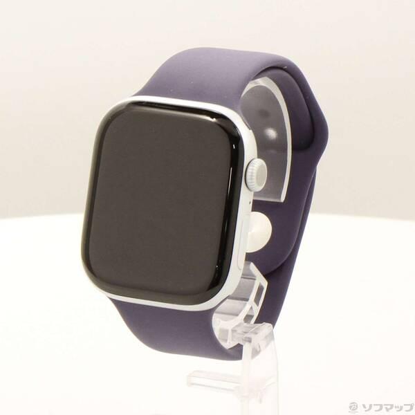 〔中古〕Apple(アップル) Apple Watch Series 11 GPS 46mm シルバーアルミニウムケース パープルフォグスポーツバンド〔377-ud〕 | 