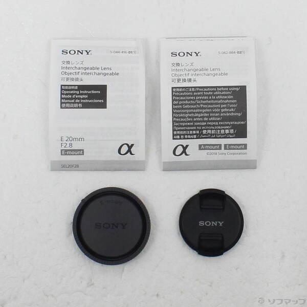 〔中古〕SONY(ソニー) E 20mm F2.8 SEL20F28 (Eレンズ)〔251-ud〕 |  | 04