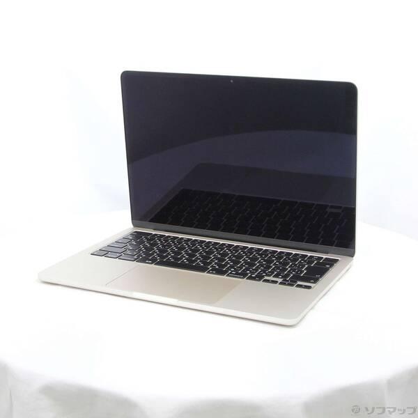 〔中古〕Apple(アップル) MacBook Air 13.6-inch Early-2024 MXCU3J／A Apple M3 8コアCPU_10コアGPU 16GB SSD512GB スターライト 〔26.3 Tahoe〕〔258-ud〕 | 