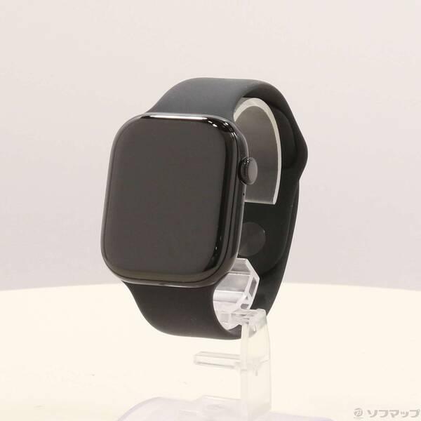 〔中古〕Apple(アップル) Apple Watch Series 11 GPS 46mm ジェットブラックアルミニウムケース ブラックスポーツバンド〔352-ud〕 | 