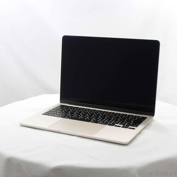 〔中古〕〔展示品〕 MacBook Air 13.6-inch Late-2024 MC7W4J／A Apple M2 8コアCPU_8コアGPU 16GB SSD256GB スターライト 〔26.3 Tahoe〕〔258-ud〕 | 