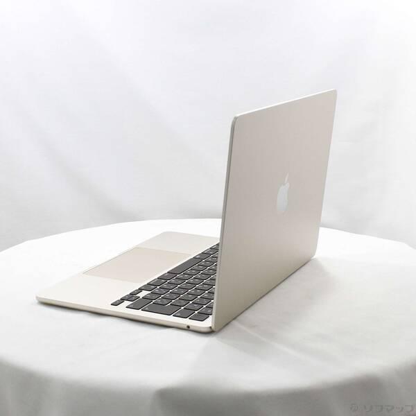 〔中古〕〔展示品〕 MacBook Air 13.6-inch Late-2024 MC7W4J／A Apple M2 8コアCPU_8コアGPU 16GB SSD256GB スターライト 〔26.3 Tahoe〕〔258-ud〕 |  | 01