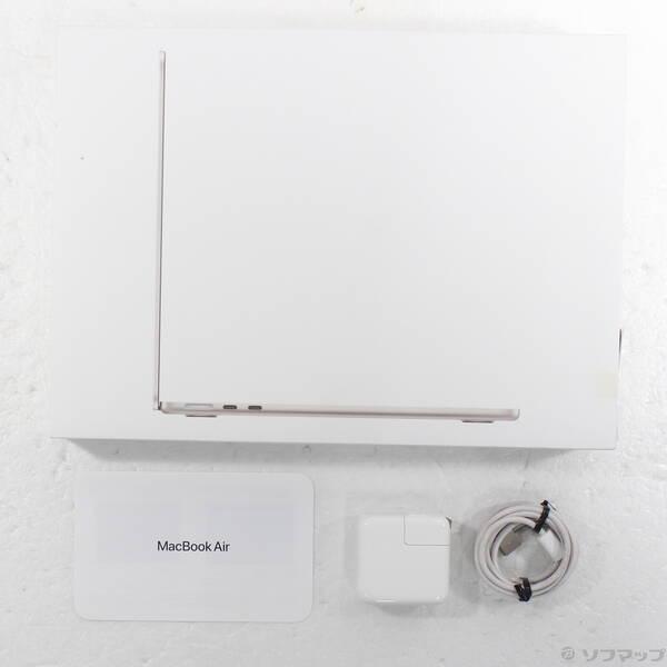 〔中古〕〔展示品〕 MacBook Air 13.6-inch Late-2024 MC7W4J／A Apple M2 8コアCPU_8コアGPU 16GB SSD256GB スターライト 〔26.3 Tahoe〕〔258-ud〕 |  | 04