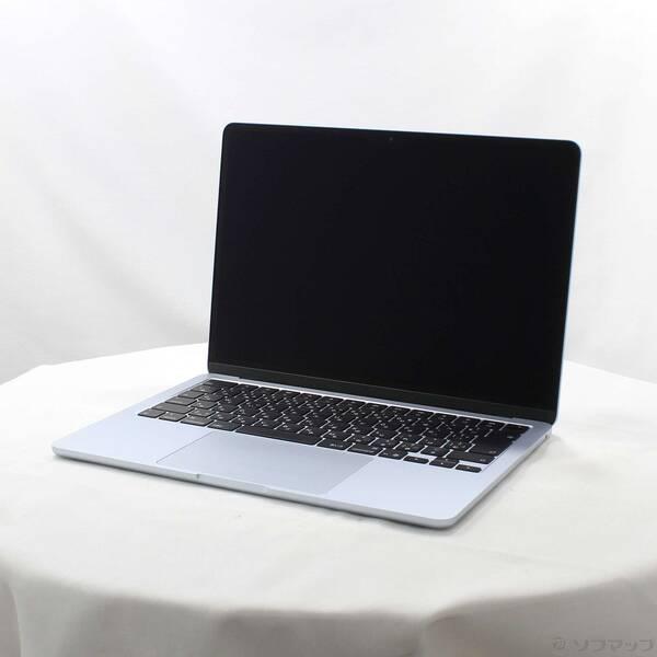 〔中古〕〔展示品〕 MacBook Air 13.6-inch Early-2025 MC6U4J／A Apple M4 10コアCPU_10コアGPU 16GB SSD512GB スカイブルー 〔26.3 Tahoe〕〔198-ud〕 | 