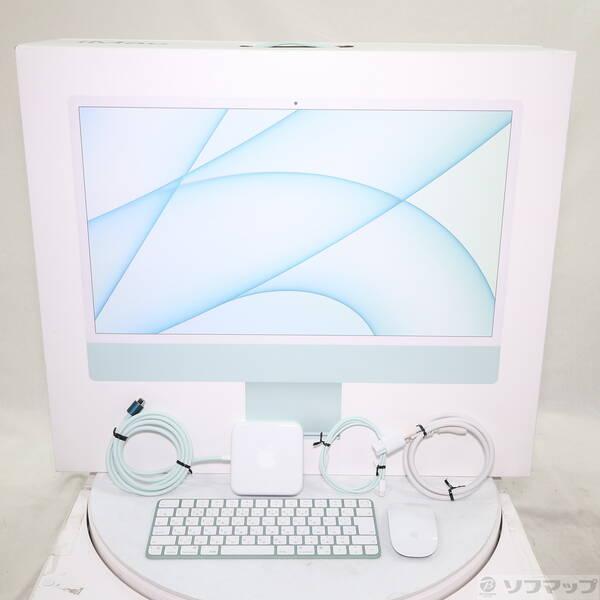 〔中古〕Apple(アップル) iMac 24-inch Mid-2021 MGPH3J／A Apple M1 8コアCPU_8コアGPU 8GB SSD256GB グリーン 〔26.3 Tahoe〕〔258-ud〕 |  | 04