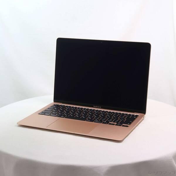 〔中古〕Apple(アップル) MacBook Air 13.3-inch Late-2020 MGND3J／A Apple M1 8コアCPU_7コアGPU 8GB SSD256GB ゴールド 〔26.3 Tahoe〕〔276-ud〕 | 