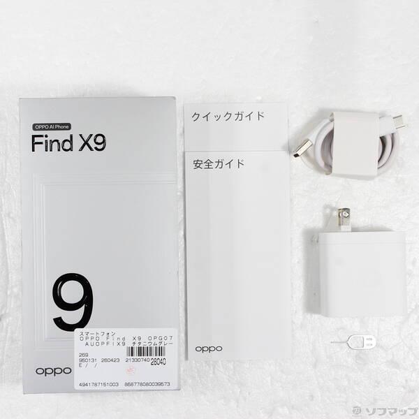 〔中古〕OPPO(オッポ) OPPO Find X9 512GB チタニウムグレー OPG07 au SIMフリー〔262-ud〕 |  | 04