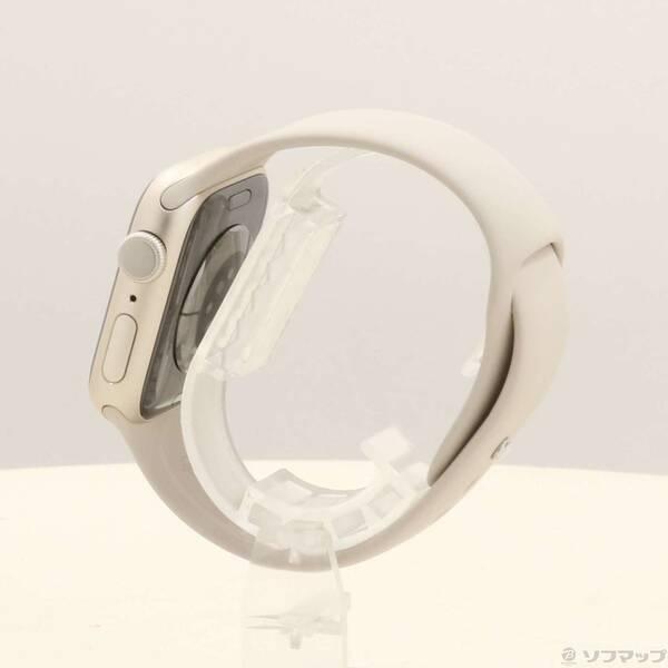 〔中古〕Apple(アップル) 〔展示品〕 Apple Watch Series 9 GPS 41mm スターライトアルミニウムケース スターライトスポーツバンド〔377-ud〕_1