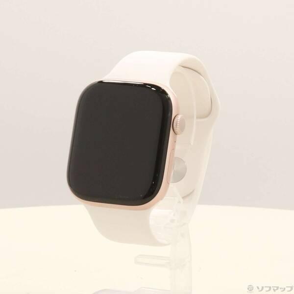 〔中古〕Apple(アップル) 〔展示品〕 Apple Watch Series 10 GPS 46mm ローズゴールドアルミニウムケース ライトブラッシュスポーツバンド〔198-ud〕 | 