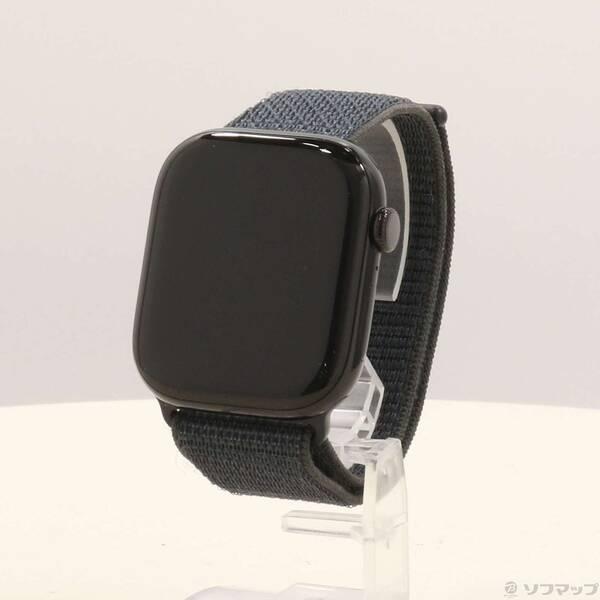 〔中古〕Apple(アップル) 〔展示品〕 Apple Watch Series 10 GPS 46mm ジェットブラックアルミニウムケース インクスポーツループ〔344-ud〕 | 