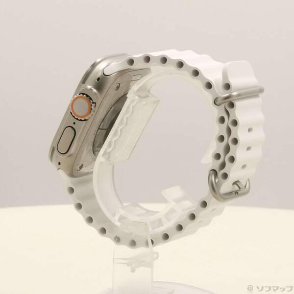 〔中古〕Apple(アップル) Apple Watch Ultra GPS + Cellular 49mm チタニウムケース ホワイトオーシャンバンド〔305-ud〕 |  | 01