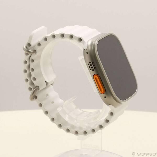 〔中古〕Apple(アップル) Apple Watch Ultra GPS + Cellular 49mm チタニウムケース ホワイトオーシャンバンド〔305-ud〕 |  | 03