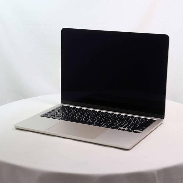 〔中古〕Apple(アップル) MacBook Air 13.6-inch Mid-2022 MLY23J／A Apple M2 8コアCPU_10コアGPU 8GB SSD512GB スターライト 〔26.3 Tahoe〕〔276-ud〕 | 